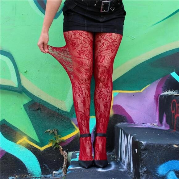 Fishnet Patterned Tights - Picture 4 of 6